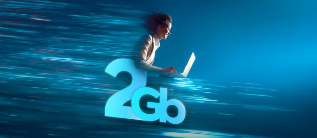 Aumentamos nuestra tarifa de Fibra SMART de 1 a 2 Gbps