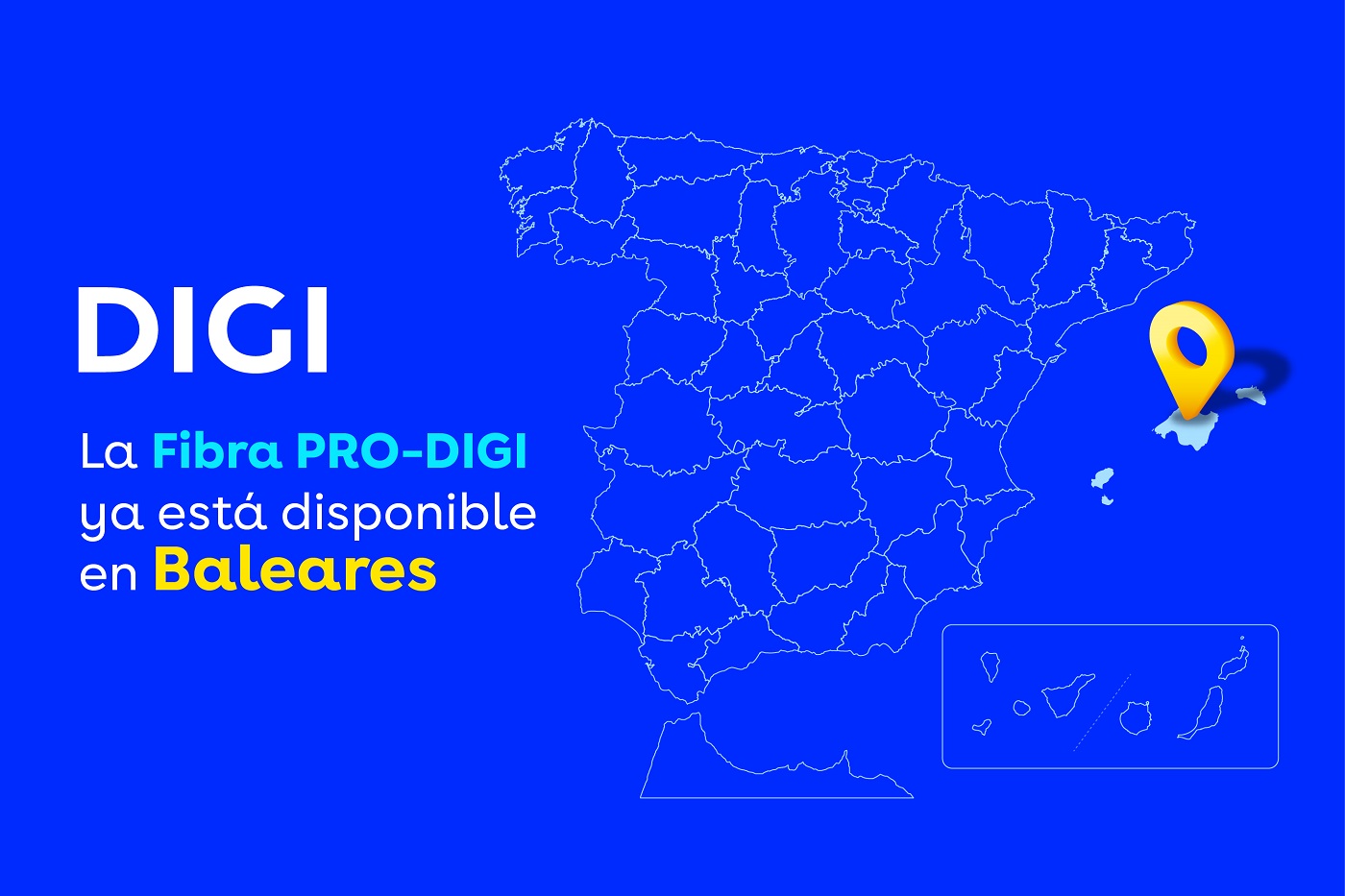 PRO-DIGI, la fibra de hasta 10 Gbps simétricos de velocidad, llega a Baleares