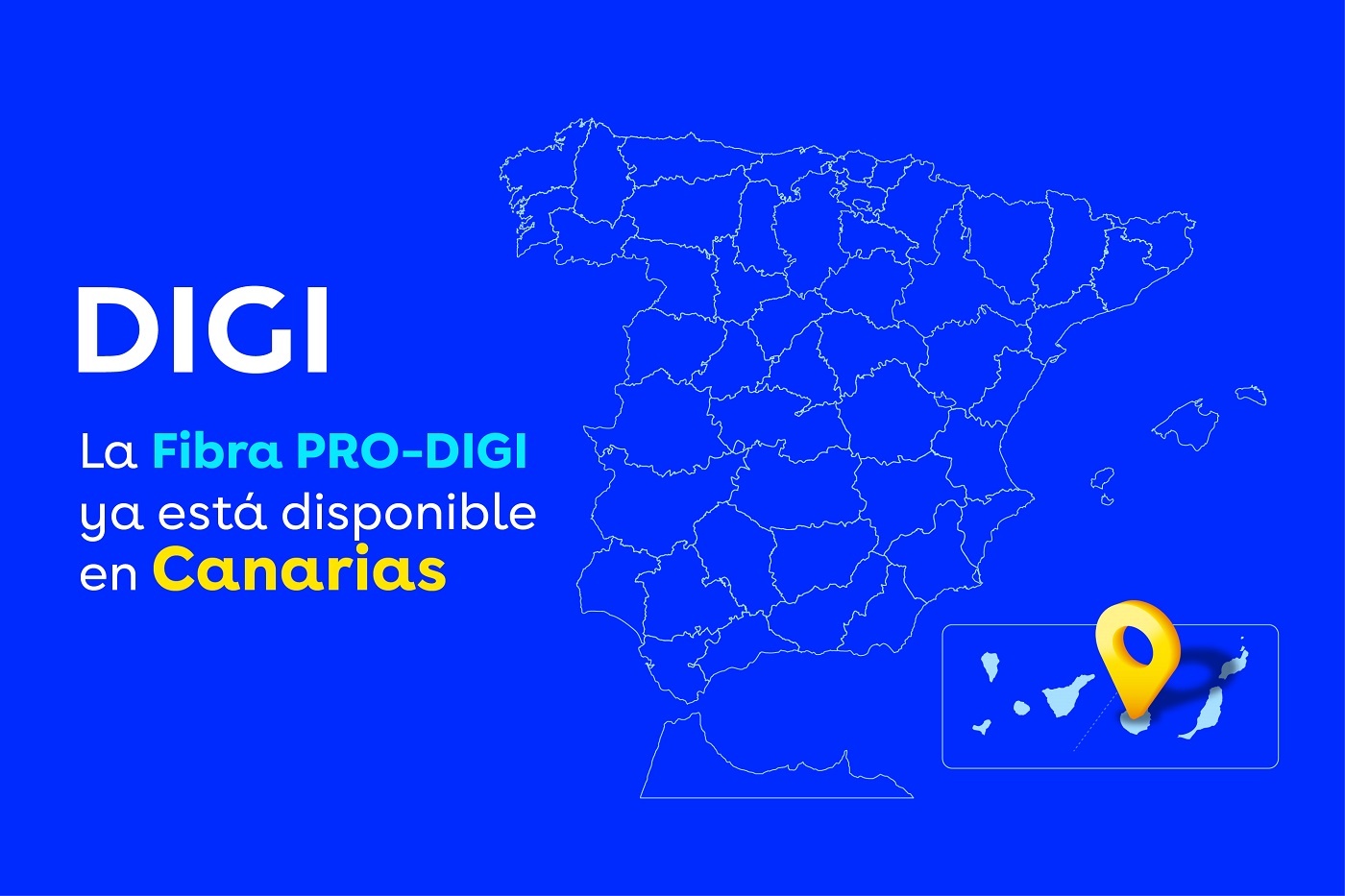 PRO-DIGI, la fibra de hasta 10 Gbps simétricos de velocidad, llega a Canarias